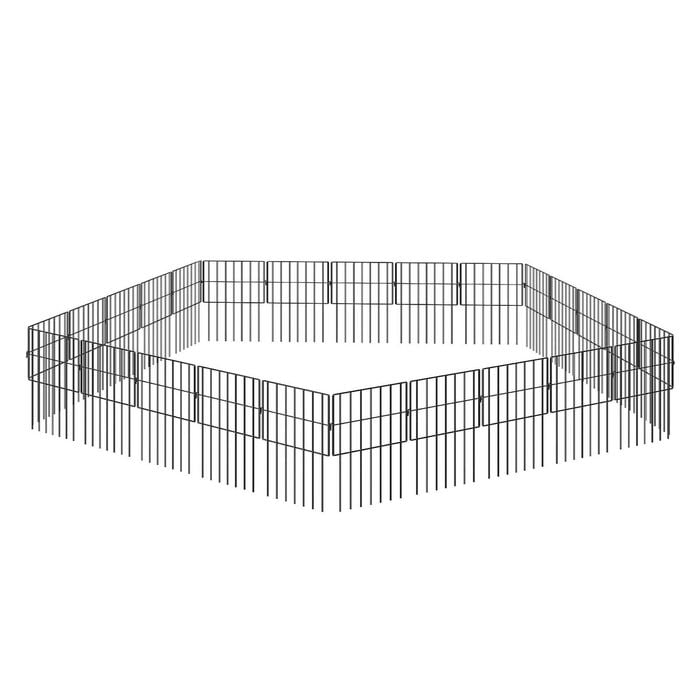 Mountview 25 Pack Steel Garden Border Fence