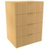 Lugna 1024 x 750 x 580mm Sand 4 Drawer Ready to Assemble Unit