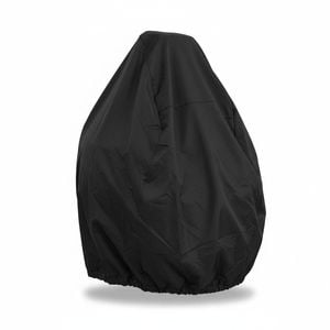 Outdoor Egg Swing Chair Cover Waterproof 190x115cm, Black
