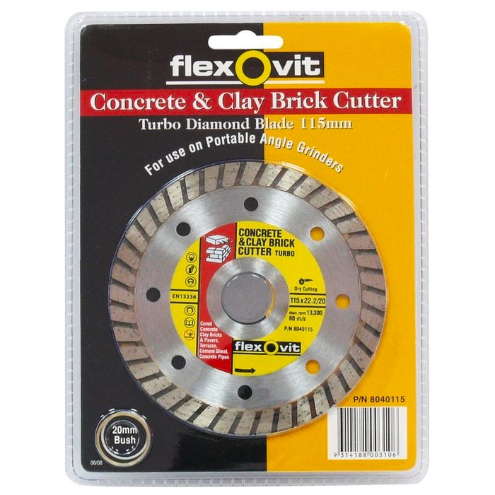 Flexovit Concrete and Clay Brick Cutter 115 x 22mm