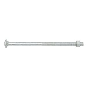 Zenith M8 x 150mm Hot Dipped Galvanised Cup Head Bolt And Nut - Each
