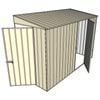 Build-A-Shed 1.2 x 3.0 x 2.0m Skillion Single Hinged Side Door Shed - Cream