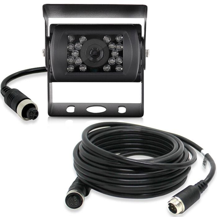 Elinz AHD Reversing Forward View CCD Camera 4PIN Night Vision Car Truck Caravan 120Â° View 20M Cable