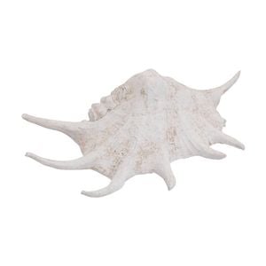 Lvd Large Spiny Sea Shell Resin Creature Statue Home Decor 30.5x17x8.5cm