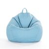 Catzon Bean Bag Chair Cover (No Filler) Linen Washable-LightBlue(L)