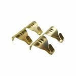 Everhang 10kg Brass Plated Picture Hanging Moulding Hook - 4 Pack
