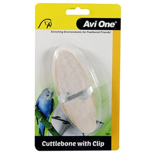 Avi One Bird Cuttlebone With Stainless Steel Clip (20900)