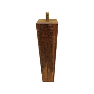 Adoored 53-40x200mm Square Rustic Tapered Wooden Leg