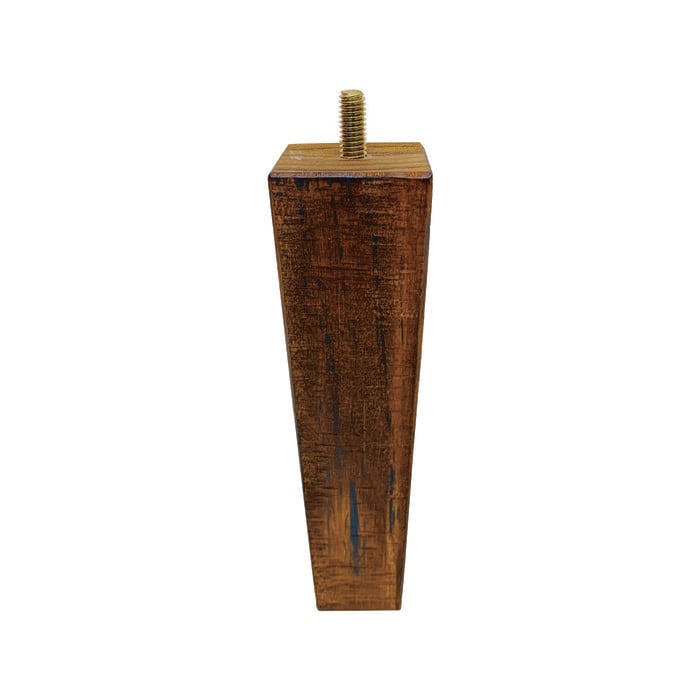Adoored 53-40x200mm Square Rustic Tapered Wooden Leg