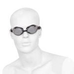 Nivia Vulcan Swimming Goggles (Black & Silver, One Size)