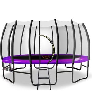 Kahuna Twister 14ft Springless Trampoline - Purple