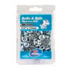 Zenith 1/4" x 12mm Zinc Plated Mushroom Head Bolts And Nuts - 50 Pack