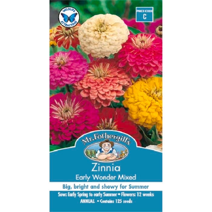 Mr Fothergill's Zinnia Early Wonder Seeds