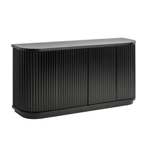 El Nino Flute 160cm Venner Top Buffet Storage Cabinet Black
