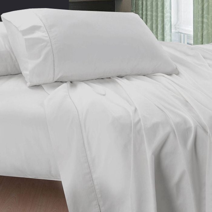 400TC Egyptian Cotton Sheet Set White Queen