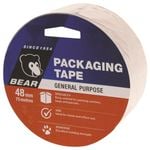 Bear 48mm x 75m Clear Polypropylene Packaging Tape
