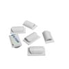 D-Line White Cable Tidy Clips - 6 Pack