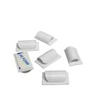 D-Line White Cable Tidy Clips - 6 Pack