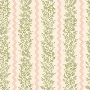 Pipkin Stripe Cream Blush, Wallpaper 10.05m x 53cm Wallpaper Boutique