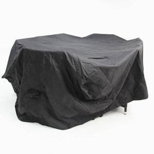 Square Dining Table Cover - Black