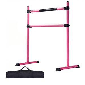 Advwin Double Ballet Barre, Height Adjustable Stretch Dance Bar With Carry Bag  For Home, Studio & Gym