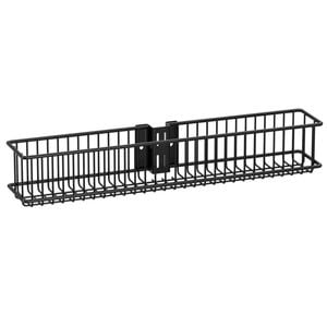 Flexi Storage Home Solutions 435 x 70 x 79mm Black Double Slot Small Wire Basket