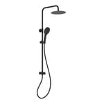 Mondella Resonance Matte Black 5 Function Exposed Rail Shower and Hand Set WELS 3 Star 9L/min