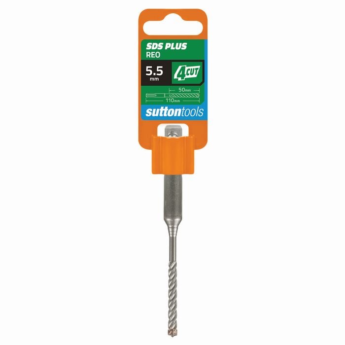 Sutton Tools 5.5 x 110mm 4 Cut SDS Plus Masonry Drill Bit