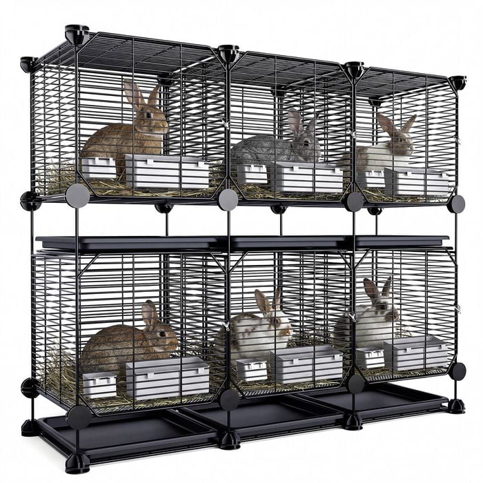 Advwin Rabbit Hutch Bunny Cage Small Animal Pet Cage Chicken Coop