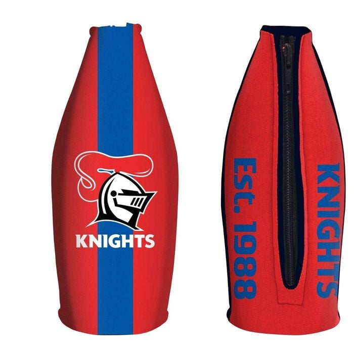 NRL Tallie Stubby Cooler - Newcastle Knights - Tally - Drink Cooler - Zipper