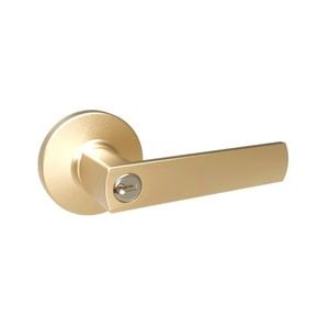 Lane Brushed Brass Oxford Entrance Leverset