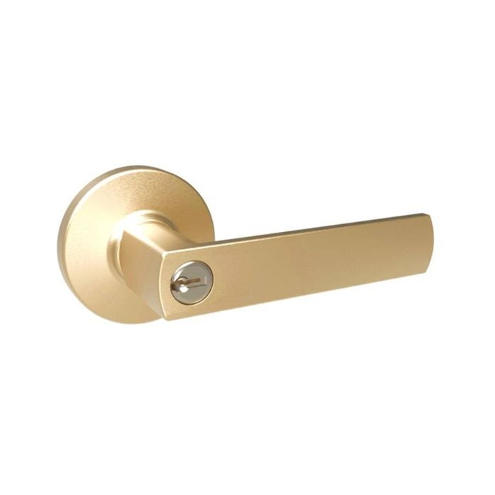 Lane Brushed Brass Oxford Entrance Leverset