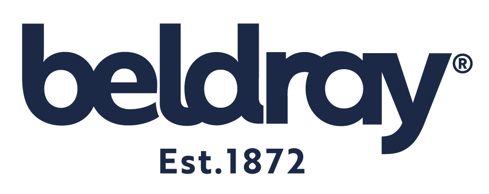 Beldray logo in blue colourway