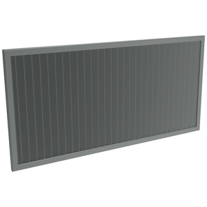 ProtectorAl 1001 - 2000 x 300 - 1000mm Monument Vertical 5mm Overlap Aluminium Welded Louver Panel