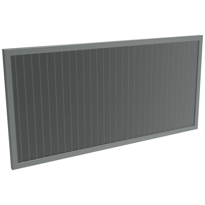ProtectorAl 1001 - 2000 x 300 - 1000mm Monument Vertical 5mm Overlap Aluminium Welded Louver Panel
