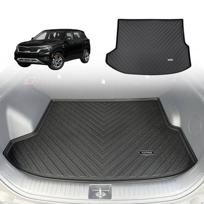 AUSGO Boot Liner for KIA Seltos GT-Line 2019-Onwards Cargo Trunk Mat Boot Mat
