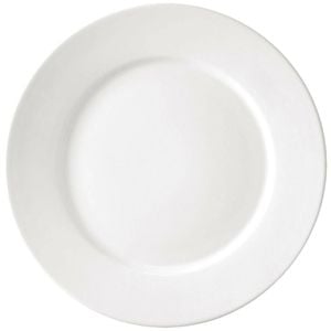 Olympia Wide Rimmed Plates Athena Pack Of 6 300mm Commercial Porcelain Dinnerware