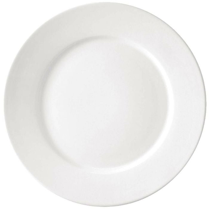 Olympia Wide Rimmed Plates Athena Pack Of 6 300mm Commercial Porcelain Dinnerware