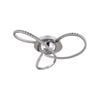 Lexi Lighting Irie Dimmable 3Lights LED Ceiling Light - 50 cm Chrome