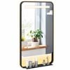 Costway 88.5x50cm Led Bathroom Mirror W/shelf Vanity Wall Decor