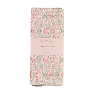 Bas Phillips Printed Linen Looks Table Runner Winter Delicates MED 35x180cm