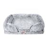 Pawz Memory Foam Pet Claming Bed Orthopedic Sofa Small Grey
