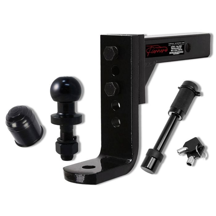 Fiernero Adjustable Tow Bar Hitch – 4000kg with 50mm Black Towball