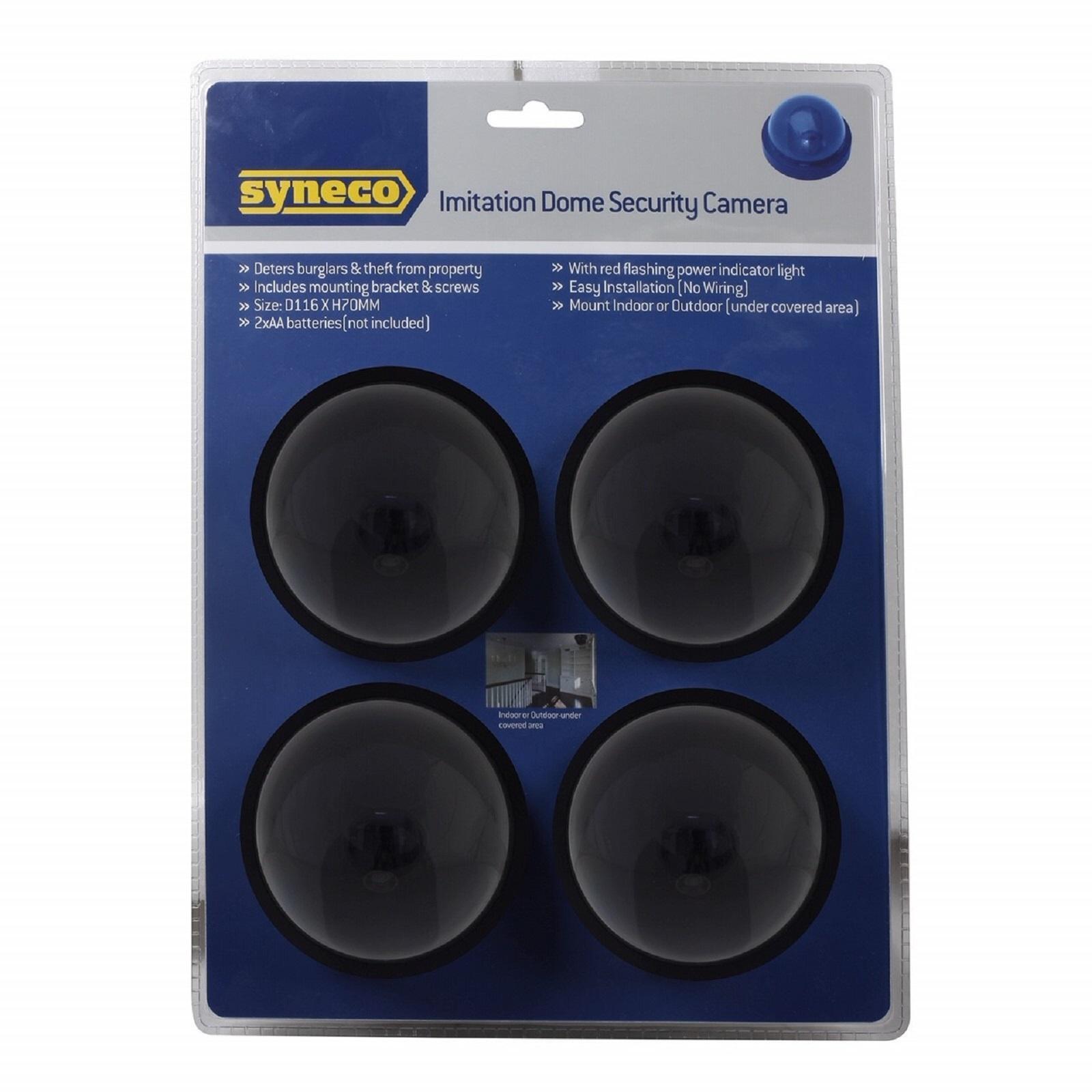 Syneco 4 Piece Imitation Dome Security Camera product image