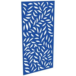 ProtectorAl 300-1200w x 1201-2400h Light Blue/Gloss White Large Leaf Unframed Composite Deco Panel