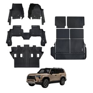 AUSGO Injection Floor Mats Boot Liner Back Seat Protector Set for Lexus GX550 Sport Luxury 7-Seat 2024-Onwards Floor Liners