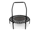 Acon Fit 1.12m 44in Round Rebounder Fitness Trampoline With Handlebar Black