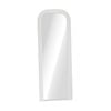 Oikiture Full Length Arch Mirror 165x60cm White Wood Top Rounded Corner Bedroom