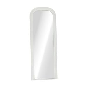 Oikiture Full Length Arch Mirror 165x60cm White Wood Top Rounded Corner Bedroom
