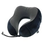 Milleni Memory Foam Comfort Ergonomic Neck Pillow  Black